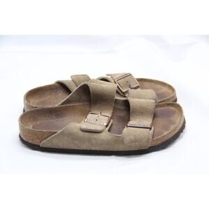 Birkenstock Arizona Sandals Women's EU36 5-5.5 Brown Suede Soft Footbed Slip-on